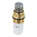 Tête interchangeable pour lavabo presto neo duo s. Déclenchement mécanique temporisé par manette ergonomique. Temporisation 10-20sec. Système antiblocage anti vandalisme. réf. 01238