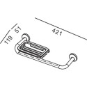 Barre d'appui + porte-savon grille Alterna RONDO