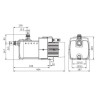 Pompes centrifuges HiMulti 3 6m3/h 0,8kW monophasé (230 V, 50 Hz)Ref.4189526