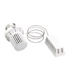 Tête thermostatique Uni XH, à bulbe liquide, blanc, raccordement fileté au corps de robinet M30X1.5 tuyau capillaire 2m Réf.1011565