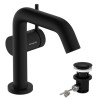 Mitigeur lavabo 110 Tecturis S Fine CoolStart avec tirette et vidage Noir mat Réf. 73323670