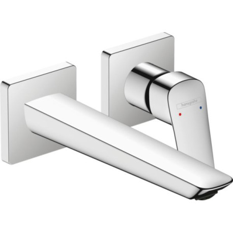 Mitigeur lavabo Logis encastré mural chromé Réf : 71256000