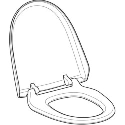 Abattant complet pour AQUACLEAN 8000, gris manhattan réf. 250034CG1