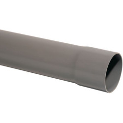 Tube PVC NF Me gris diamètre 50 mm longueur 4m EU EP EV Réf 11065571001