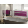 Sèche-serviette eau chaude Rigo EC 321W , Gris martelé, 543x520x50 (DT30 EGAL 195W). Raccord latéral standard 1/2" Réf. RIP052B32IR01NNN01"