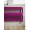 Sèche-serviette eau chaude Rigo EC 321W , Gris martelé, 543x520x50 (DT30 EGAL 195W). Raccord latéral standard 1/2" Réf. RIP052B32IR01NNN01"