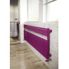 Sèche-serviette eau chaude Rigo EC 321W , Gris martelé, 543x520x50 (DT30 EGAL 195W). Raccord latéral standard 1/2" Réf. RIP052B32IR01NNN01"