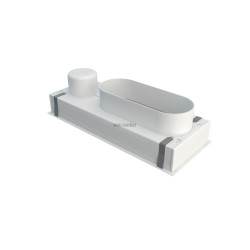 Plénum grille de soufflage ABS 400x150mm Réf PLSABS400X150