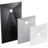 Revêtement prêtàposer wedi Fundo Top pour wedi Fundo Primo centré, format 900x900x6mm en coloris Carbon noir, matériau minéral aspect  pierre naturelle Réf : 072010600