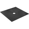 Revêtement prêtàposer wedi Fundo Top pour wedi Fundo Primo centré, format 900x900x6mm en coloris Carbon noir, matériau minéral aspect  pierre naturelle Réf : 072010600