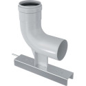 Coude à 87° PPS avec support diamètre 80 mm + joint réf. 433280