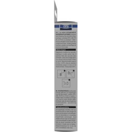Filetplast eau potable pâte d'étanchéité étui-tube de 100g réf 112814