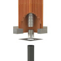 Raccord poële tubage inox 100 mx100-106 à visser réf. 123100
