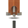 Raccord poële tubage inox 100 mx100-106 à visser réf. 123100