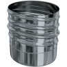 Raccord poële tubage inox 100 mx100-106 à visser réf. 123100
