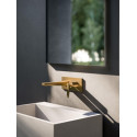 Façade mitigeur lavabo FRACTAL encastré or brossé Réf. FT25696P