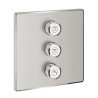 Panneau de contrôle 3 sorties Grohtherm SmartControl Supersteel 29127DC0