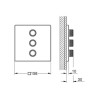 Panneau de contrôle 3 sorties Grohtherm SmartControl Supersteel 29127DC0