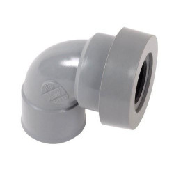 Coude système J femelle femelle 87°30 diamètre 32mm UCF88J pour sortie d'appareil sanitaire