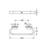 Barre d'appui Selection chromé Réf. 41064000