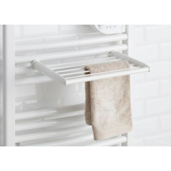 Barre sèche-linge blanc pour sèche-serviettes tubes ronds (Doris, Timelis, 2012) Réf. 850221