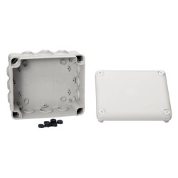 Boite de dérivation Muréva - étanche - 175 x 150 x 80 mm + embouts - Réf.ENN05010