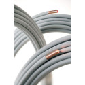 Tube cuivre pré-gainé recuit WICU diamètre 14 mm épaisseur 1 mm couronne de 25 mètres Réf. 501271481