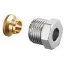 Raccord à serrage «Ofix CEP» pour filetage mâle G ¾ G ½ M x 15 mm, pour tubes en cuivre, laiton Réf.1028155