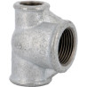 Té réduit 130R fonte malléable galvanisée femelle 33x15x33 réf.130G3315