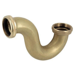 Siphon évier/baignoire tube laiton 1055 réf. 0501001