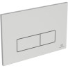 Plaque de commande mécanique Oleas M2 pour bâti-support Prosys - chrome mat - boutons 3/6 litres - design rectangulaire Réf. R0121JG