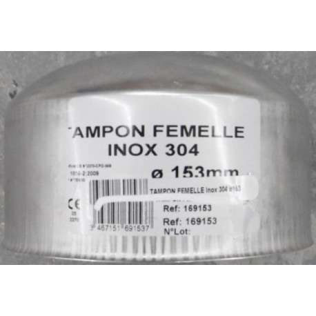 Tuyau rigides inox 304 pro tampon inox 304 femelle 153 réf. 169153