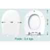 Abattant WC bois ARIANE bermuda Réf. 7AR05460701