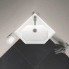 Lave-mains SERIE 1930, 59,5 x 45, avec trop-plein et plage de robinetterie, Blanc Réf. 0793420000