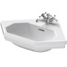 Lave-mains SERIE 1930, 59,5 x 45, avec trop-plein et plage de robinetterie, Blanc Réf. 0793420000