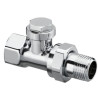 Raccord union de radiateur «Combi C» DN 15, PN 10, té de réglage, chromé Réf.1165554