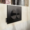 Plaque de commande blanc mat et chrome brillant Réf. E20859-CP-MWH