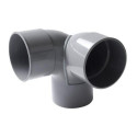 Coude double mâle femelle 87°30 équerre diamètre 63mm CEL8
