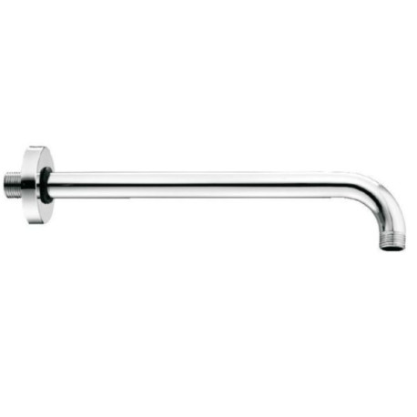 Bras de douche mural encastré Luxe chromé raccord MM1/2 longueur 38 cm réf. AC34451