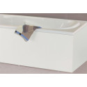 Façade de baignoire largeur 150 16 mm hydrofuge mélaminé blanc 4 chants minces hauteur 535+vérins réglables - COMPLI'S réf. B10G22150H