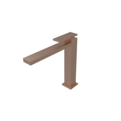 Mitigeur lavabo TABULA mi-haut avec vidage Up & Down Or Rose Brossé Réf. TA22734P