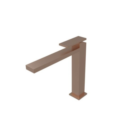 Mitigeur lavabo TABULA mi-haut avec vidage Up & Down Or Rose Brossé Réf. TA22734P
