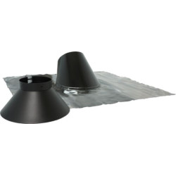 Accessoires opsinox solin inox laque 30°a 45°+collet 180 - 230 réf. 491518
