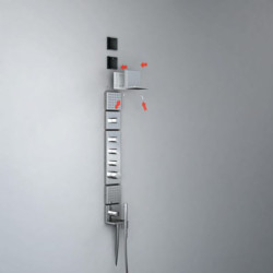 Set de finition Axor STARCK Shower pour robinet d'arrêt 20 x 27, chromé réf. 10972000