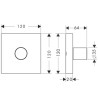 Set de finition Axor STARCK Shower pour robinet d'arrêt 20 x 27, chromé réf. 10972000