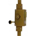 Serrure en applique multipoints carénée tringle apparente