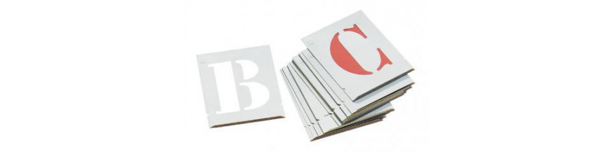 Alphabet - Chiffres pochoir