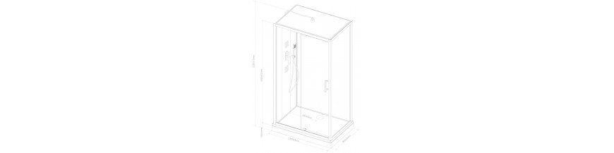 Cabines de douche confort