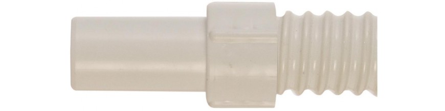 Raccords souples PVC gris